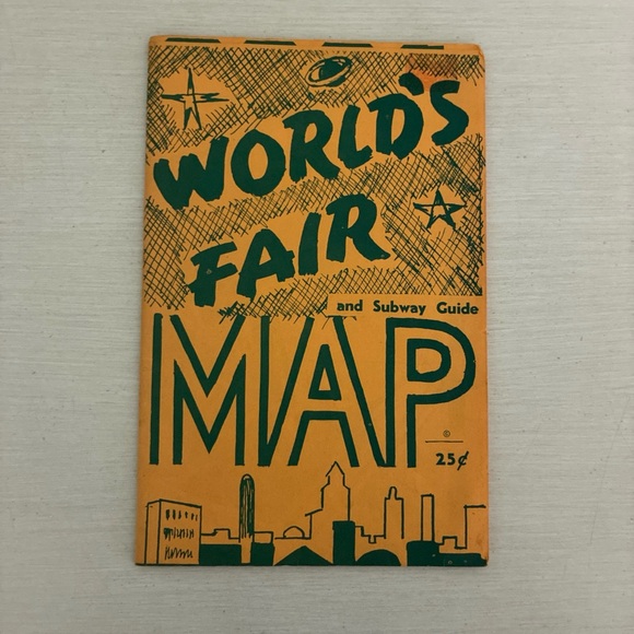 Other | Vintage 1964 New York Worlds Fair Map And Subway Guide | Poshmark